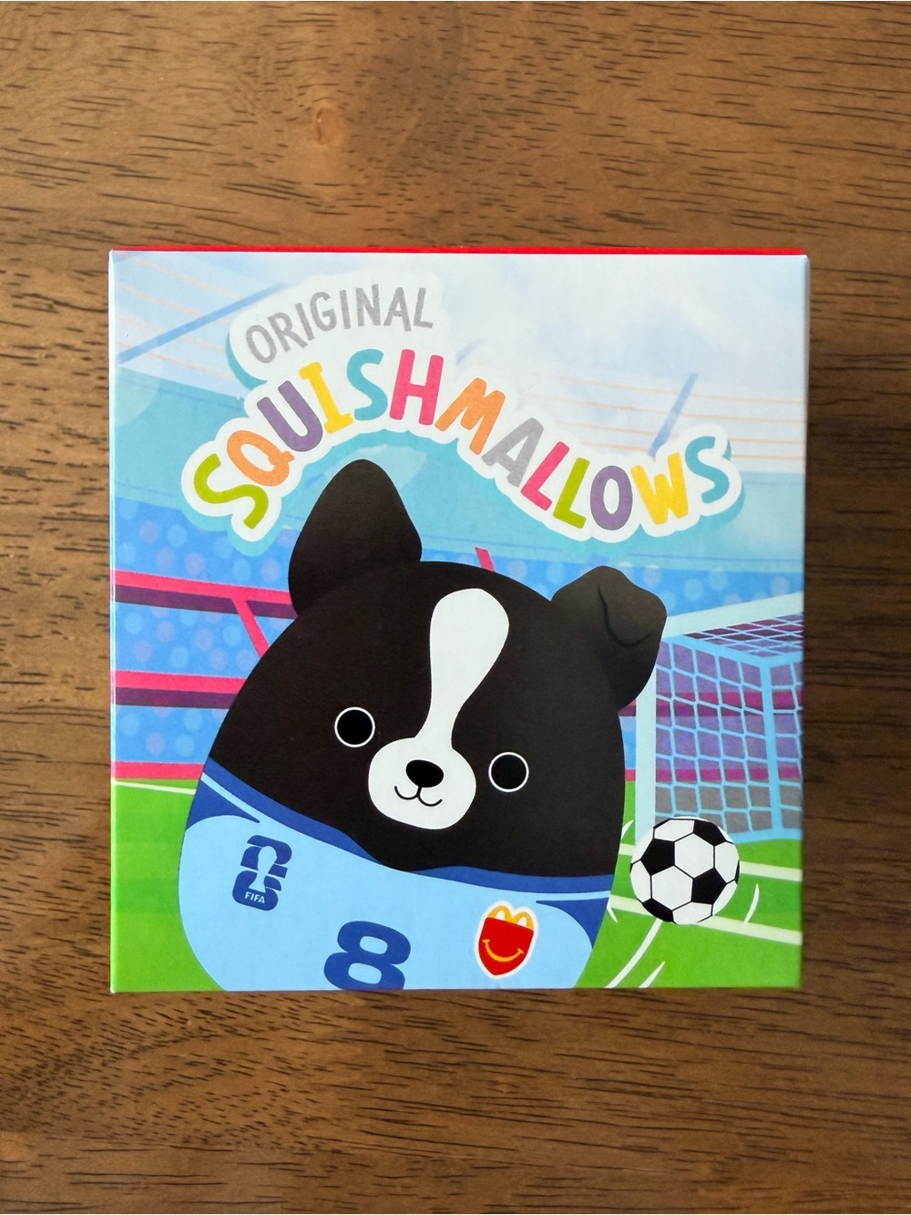 Squishmallows Black & White FIFA Soccer Pup Plush - McDonald’s happy meal toy